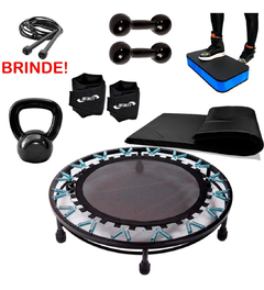 Kit Aeróbico Ginástica Fitness Profissional Treino 9 Itens