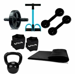 Kit Fitness Ginástica Treino Em Casa 6 Itens