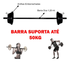 Kit Completo Barra E 12kg + Colchonete Academia + Barra 40cm - 2x3 + 2x2 + 2x1 - comprar online