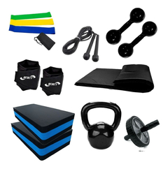 Kit Ginastica Fitness Completo Treino Em Casa