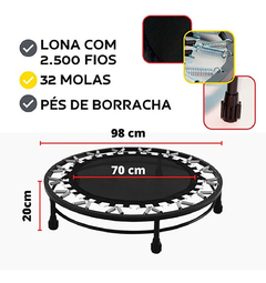 Imagem do Kit Mini Jump+roda+extensor+corda+caneleiras+step+colchonete