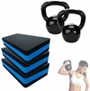 Kit Aeróbico Fitness 3 Steps +2 Kettlebell 4 Kg