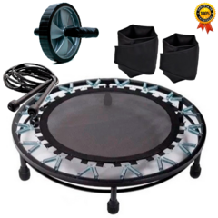 Kit Funcional Jump + Roda + Corda + Caneleira 4 Kg