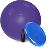 Kit Pilates - Bola De Pilates Para Yoga Abdominal Academia Funcional 65 Cm + Disco de Equilíbrio + Bomba