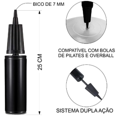 Kit Pilates - Bola De Pilates Para Yoga Abdominal Academia Funcional 65 Cm + Disco de Equilíbrio + Bomba - cheers Fitness