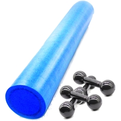 KIT FOAM ROLLER 90 CM + HALTERES 4 E 5 KG