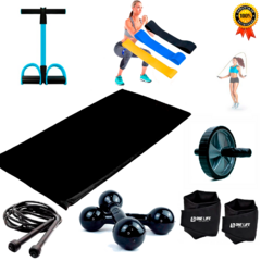 Kit Treino Em Casa Funcional Completo Fitness Musculação