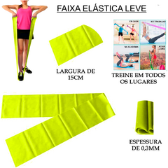 FAIXA ELÁSTICA LEVE FISIOTERAPIA REABILITAÇÃO