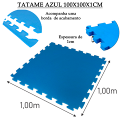 Tapete Tatame De Encaixe Eva 100x100x1cm 1x1 Metro 10mm na internet