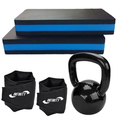 kit Funcional com 2 step + Caneleira 2kg + Kettlebel 4 kg