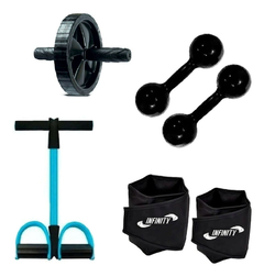 Kit Ginástica Fitness Treino Em Casa 4 Itens