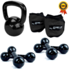 Kit - Kettlebel 6kg + Par Halter 4kg e 5kg + Caneleira 4kg