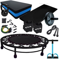 KIT FUNCIONAL COMPLETO COM COLCHONETE + MINI JUMP + 7 ITENS