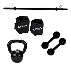 Kit Caneleira 06kg + Halter 06kg - Par + Barra 1,20 Oca - comprar online