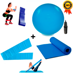 Kit - Tapete 1,20mt + Faixa + Mini Band + Bola 65 + Bomba - comprar online