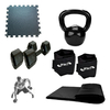 Kit Caneleira 5kg+halter 04kg+colchonete+kettlebell+tatame