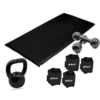 Colchonete + Caneleira 3Kg /2Kg + Halter 4kg+Kettlebell 10kg