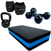 Kit Fitness Halter 5 + Caneleira 6 + Step + Kettlebell 10kg