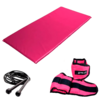 Kit Ginástica P/ Treino Com Colchonete + Corda + Caneleira 2