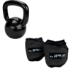 Kit Treino Perna Feminino Kettlebell 4kg + Par Caneleira 4kg