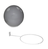 Kit Bola Fitball 75 Cm + Suporte De Parede