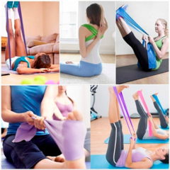 30 KITS FAIXA ELASTICA 1,20m 3 INTESIDADES PARA PILATES IOGA - loja online