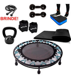 Kit Aeróbico Fitnes Ginástica Profissional Treino 9 Itens