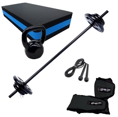 Kit Aeróbico Fitness Ginástica STEP+ Kit Body Pump 16kg