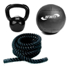 Kit Funcional - Corda Naval + Wall Ball + Kettlebell