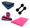 Kit Aeróbico Para Treino De Ginástica Pesos + Step + Colchon