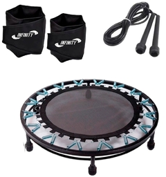 Kit Aeróbico Funcional Mini Jump+ Caneleira 5 Kg + Brinde