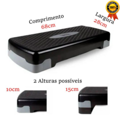 Kit 5 Step Polietileno Altura Ajustável Academia Exercícios na internet