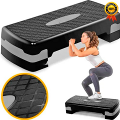 Kit 5 Step Polietileno Altura Ajustável Academia Exercícios - cheers Fitness