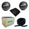 Kit Wall Ball 4 E 10 Kg + Abmet + Corda Naval + Caixa 12