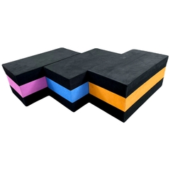 Imagem do KIT 3 BLOCOS EVA 22x12x9cm PARA IOGA PILATES ALONGAMENTO