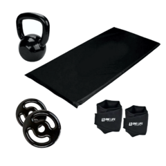 KIT TREINO COLCHONETE + CANELEIRA + KETTLEBELL + ANILHAS - comprar online