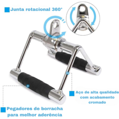 Puxador Triangulo Maciço Giro 360º Pegada emborrachada - comprar online