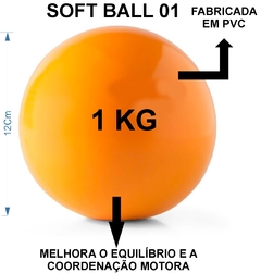 SOFF BALL 01 KG - BOLA TONIFICADORA FISIOTERAPIA - comprar online