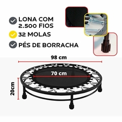 KIT 1 BOLA SUÍÇA 65CM + 2 STEPS 60CM + 2 MINI JUMPS 32 MOLAS na internet