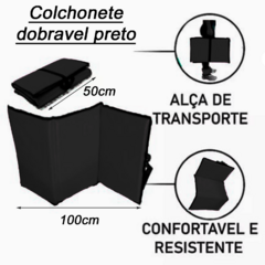 Imagem do Colchonete Para Ginástica Dobrável D50 Cross Box Confortável Cor:Preto