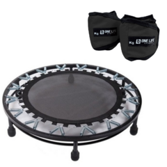 Mini Jump Cama Elástica Profissional + Caneleira 3 Kg