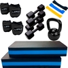 KIT 2 STEP + MINI BANDS + CANELEIRAS + HALTERES + KETTLEBELL