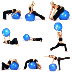 KIT 20 BOLAS DE PILATES 65CM + 25CM OVERBALL PARA TREINO DE YOGA PILATES FISIOTERAPIA - loja online