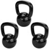 Kit Kettlebell Emborrachado Treinamento 6, 8 e 12Kg