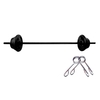 Kit Body Pump - Barra + 10 Kg De Anilhas Emborrachadas