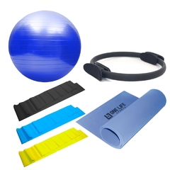 Kit Yoga Pilates Funcional Anel Tapete E Bola Suíça - comprar online