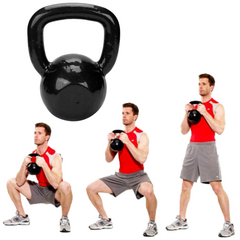 Kettlebell 10 kg Emborrachado Fundidos Fitness Academia na internet