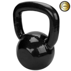 Kettlebell 10 kg Emborrachado Fundidos Fitness Academia - cheers Fitness