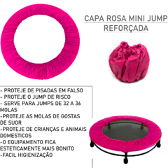 Cama Elástica Mini Jump 180kg+ Capa +halter emborrachado 2kg - cheers Fitness