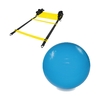 Kit Bola Suiça/Pilates 55 cm+Escada de Agilidade c/regulagem